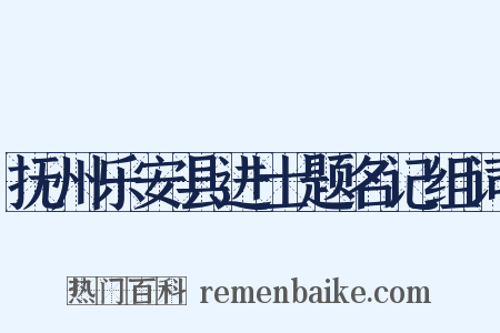 抚州乐安县进士题名记组词是什么意思的图片